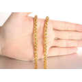 New Arrival Copper 18k Gold Plating Rope Chain Necklace